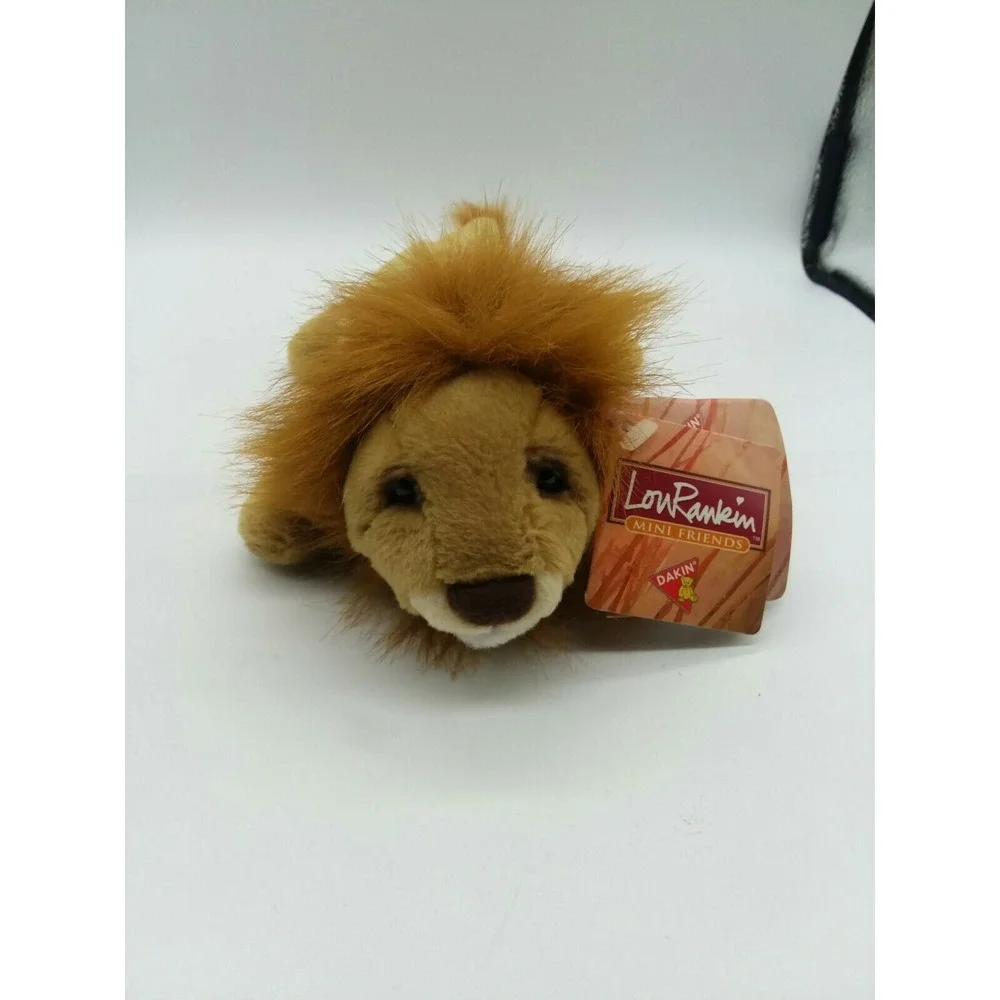 Lou Rankin Dakin Mini Friends Maximillion Lion 10 Inches Brown Paper Tag